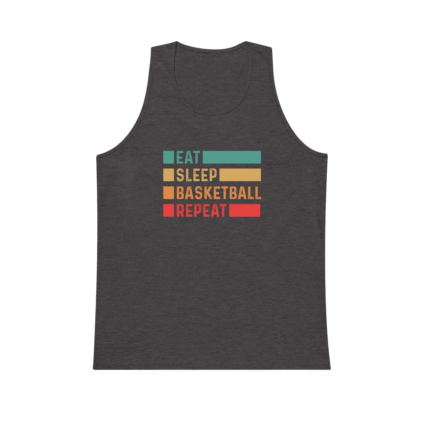 EAT SLEEP BASKETBALL REPEAT *MEN'S PREMIUM TANK TOP* AAU TRAVEL NBA PLAYER GIFT